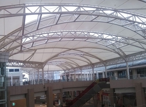 膜結構停車棚的修補工藝